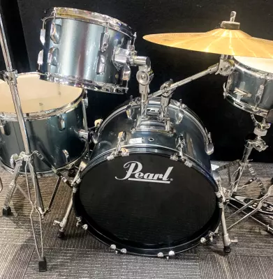 Pearl - Roadshow Complete Drum Kit (18,10,14,SD) with Hardware and Cymbals - Charcoal Metallic 2